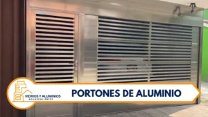 Portones abatibles de aluminio a la medida en Aguascalientes
